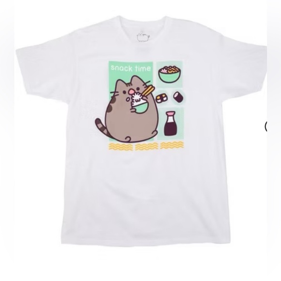 Ripple Junction Unisex Pusheen Noodle Snack Time T-Shirt Sz XL - Picture 4 of 5